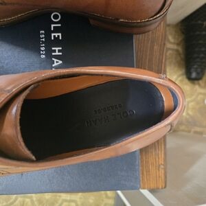 Cole Haan Men's Brown Leather Slip-Ons